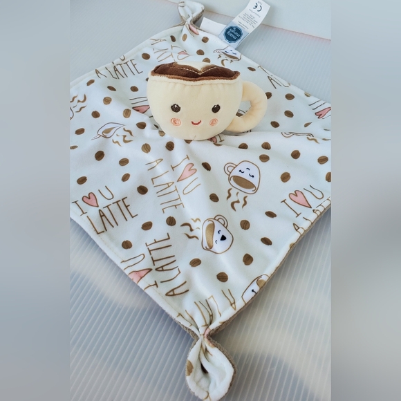 Sweet Soothie I Love You Latte baby Blanket Lovey Mary Meyer Coffee Mug Plush - Picture 1 of 7